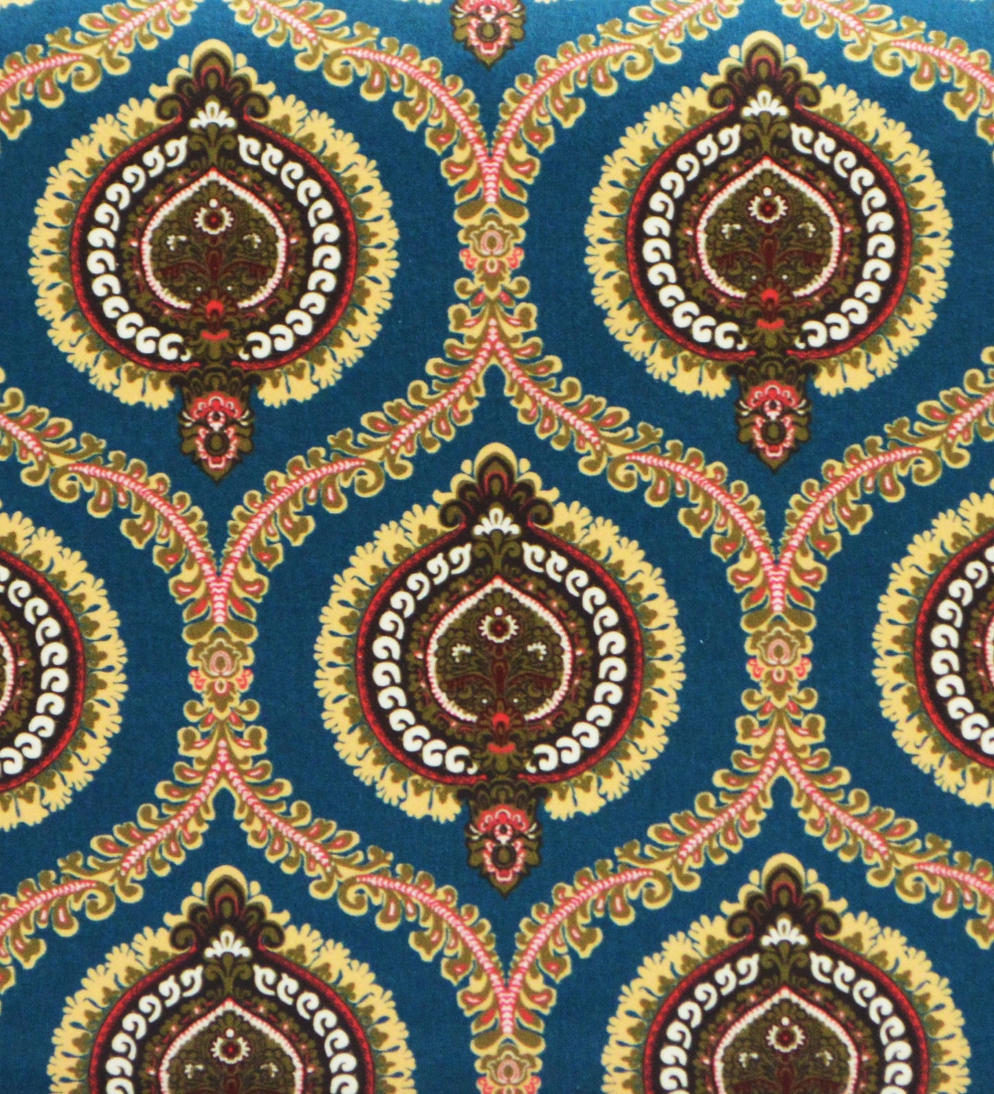 Veda Upholstered Bench (Ogee Print)