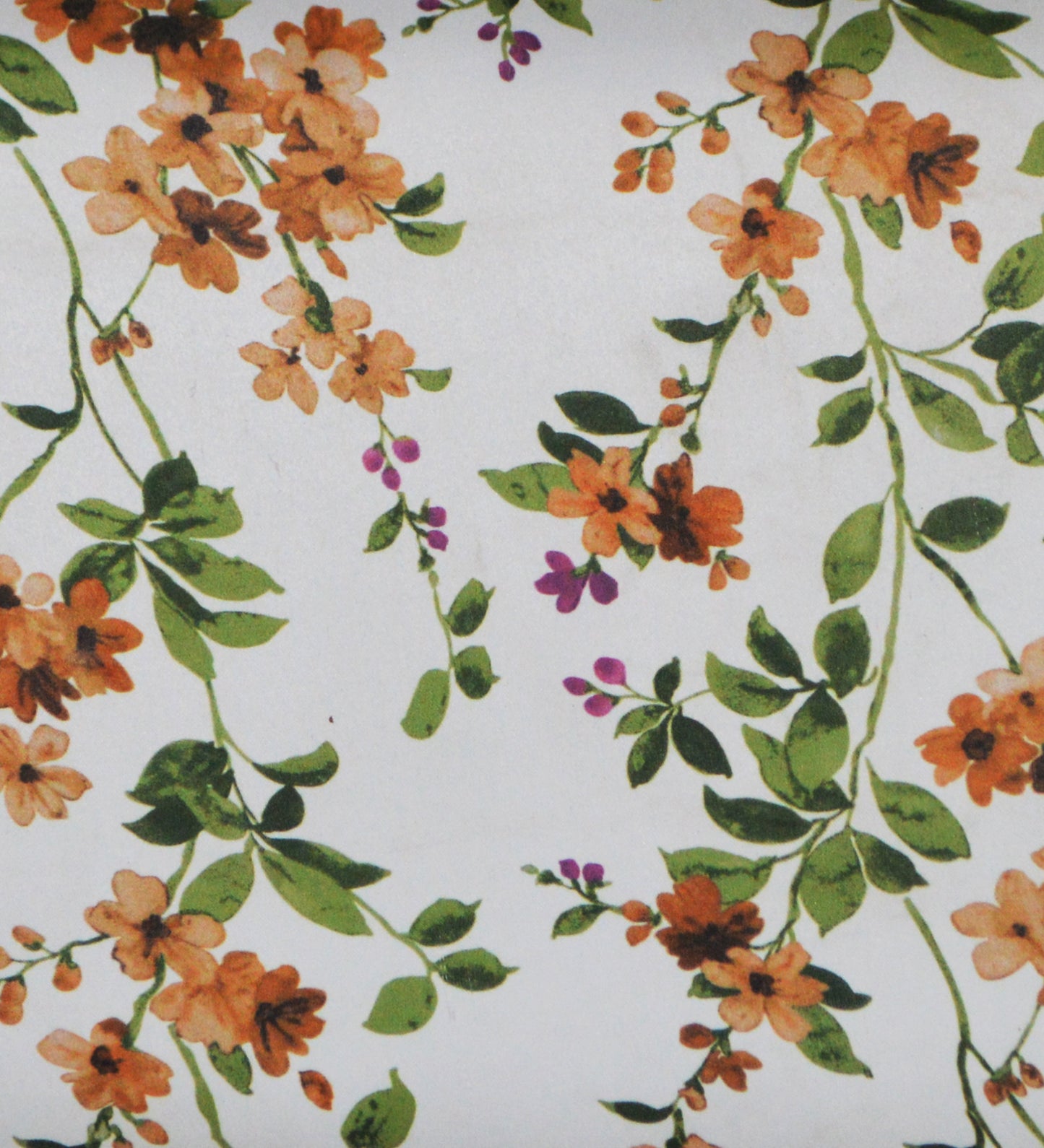 Veda Upholstered Bench (Vine floral print)