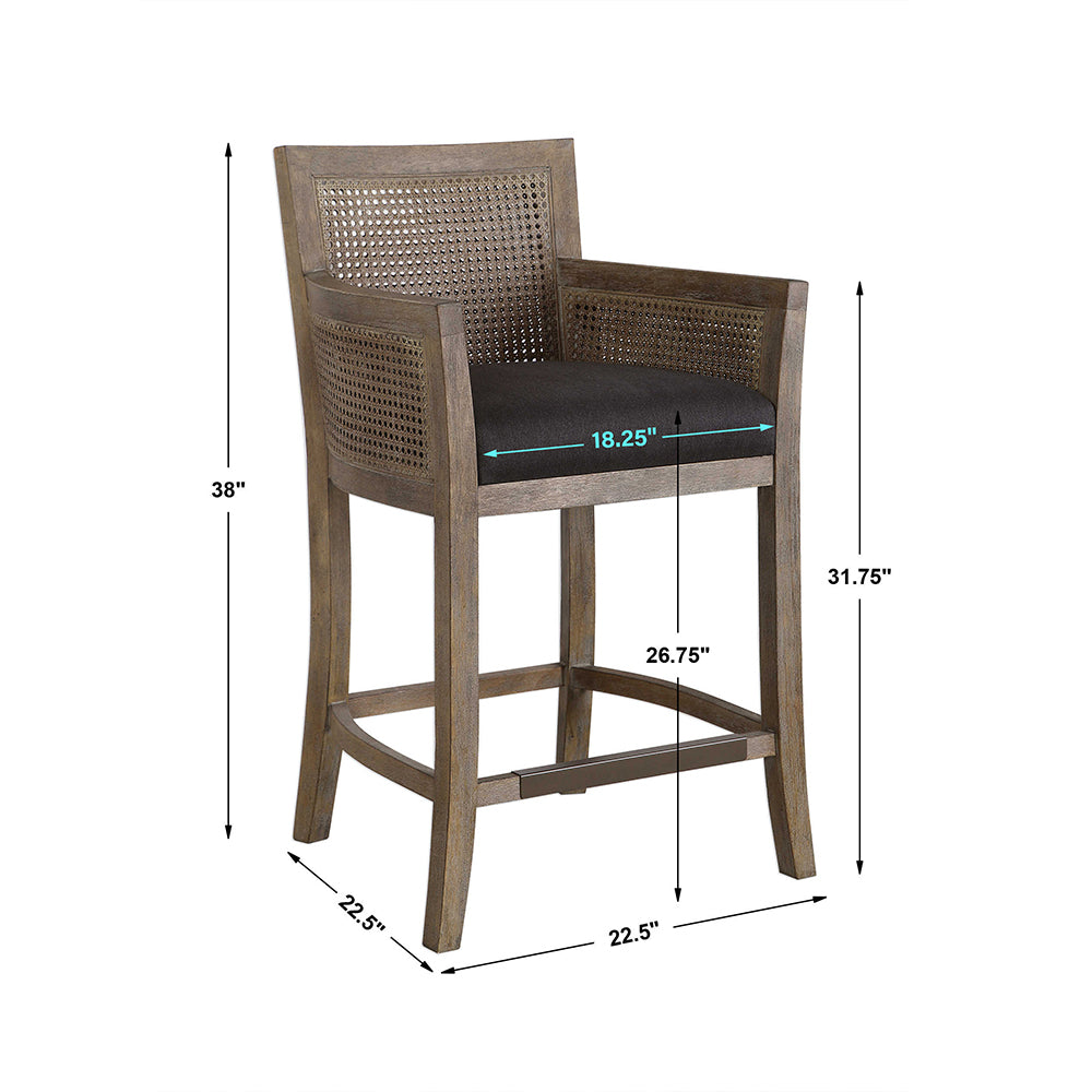 COUNTER STOOL, GRAY