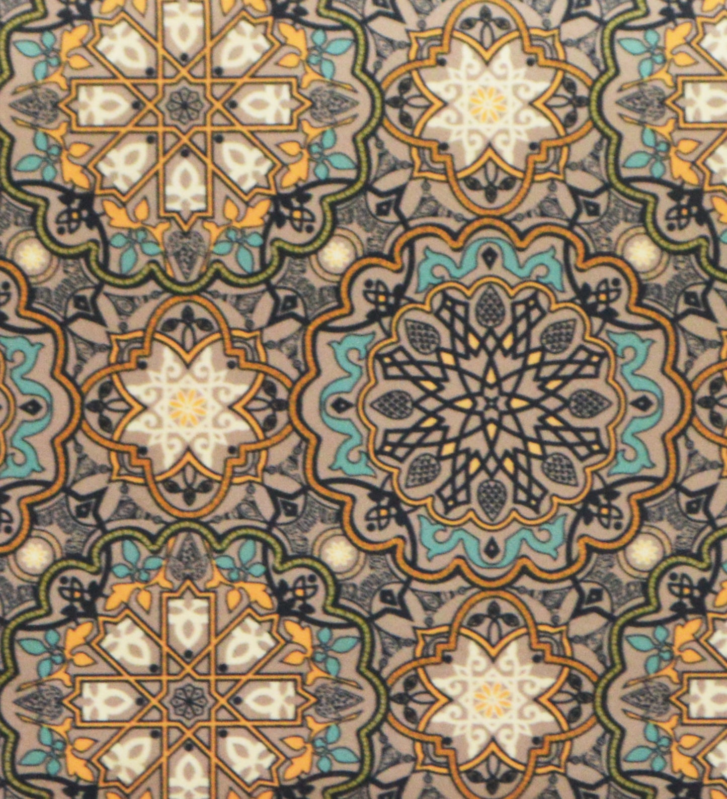 Veda Upholstered Bench (Medallion Pattern)