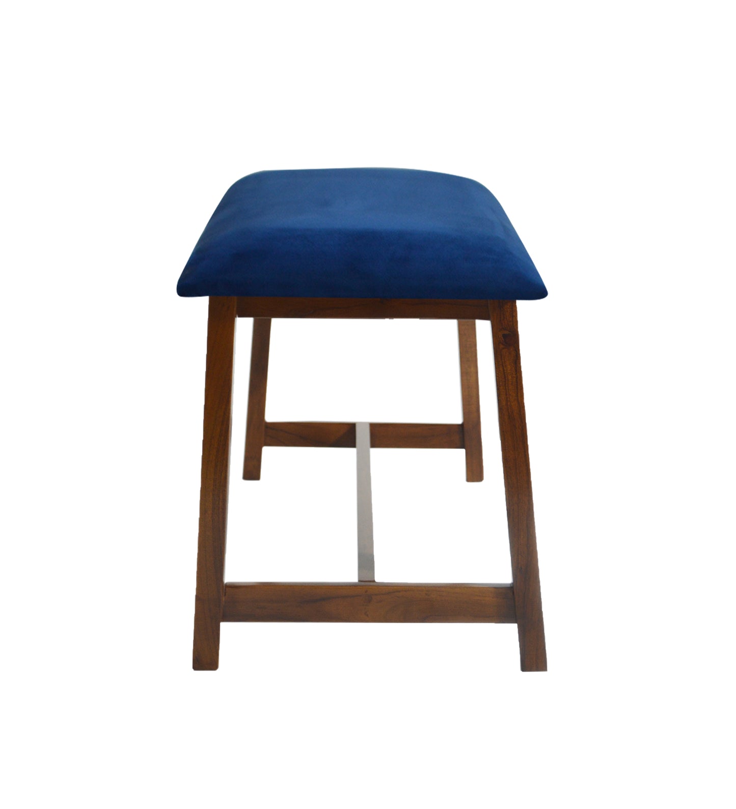 Veda Upholstered Bench (Navy Blue)