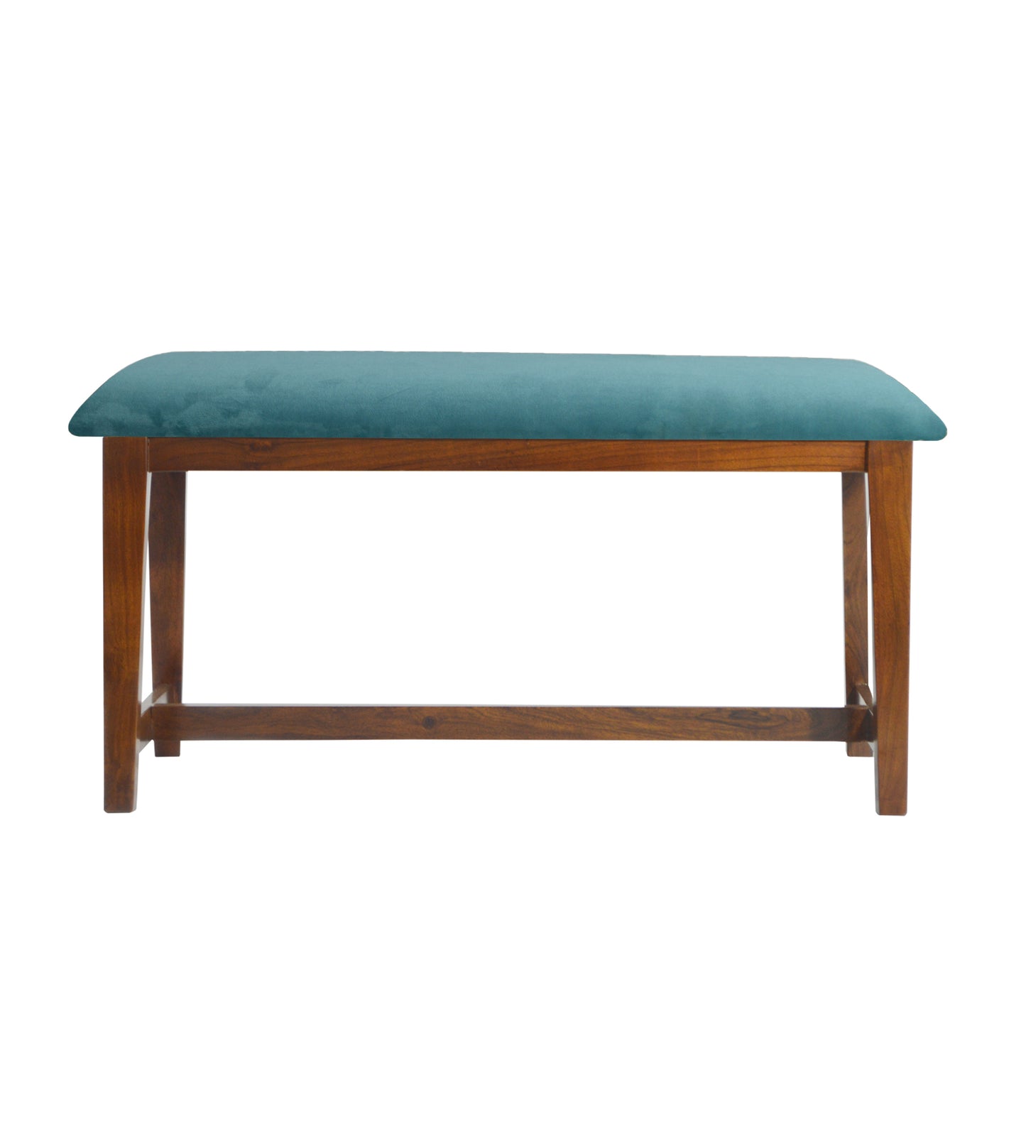 Veda Upholstered Bench (Capri blue)