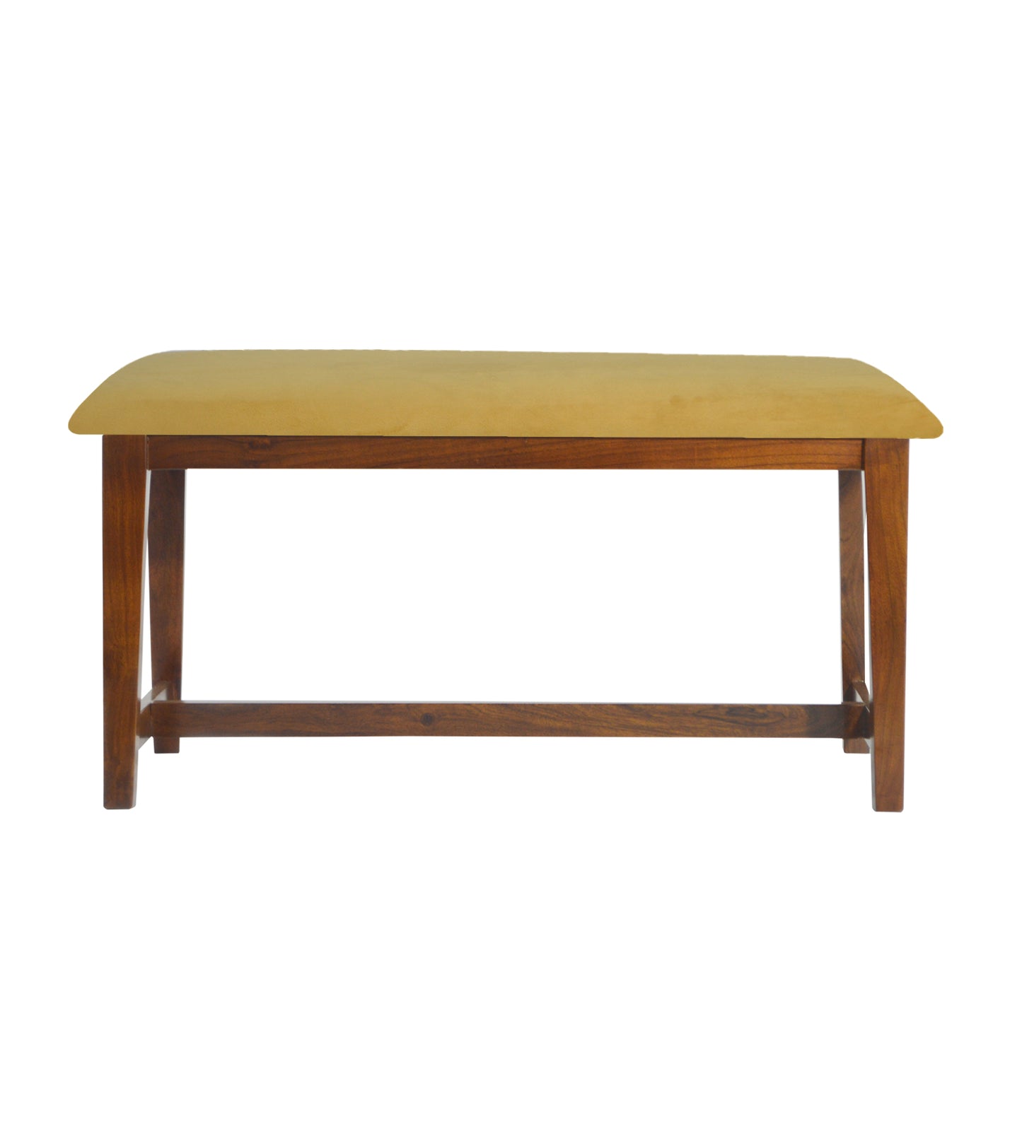 Veda Upholstered Bench (Yellow)