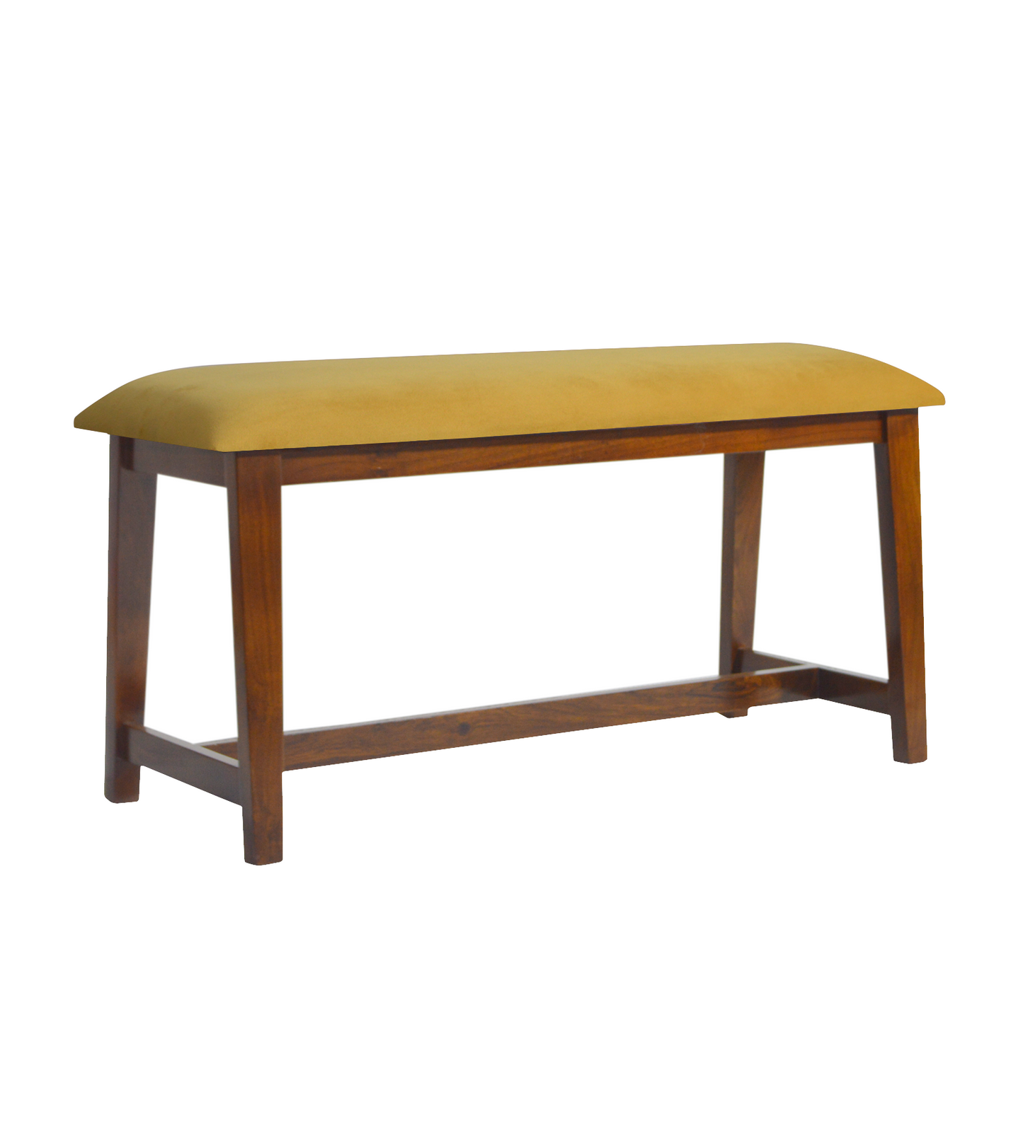 Veda Upholstered Bench (Yellow)