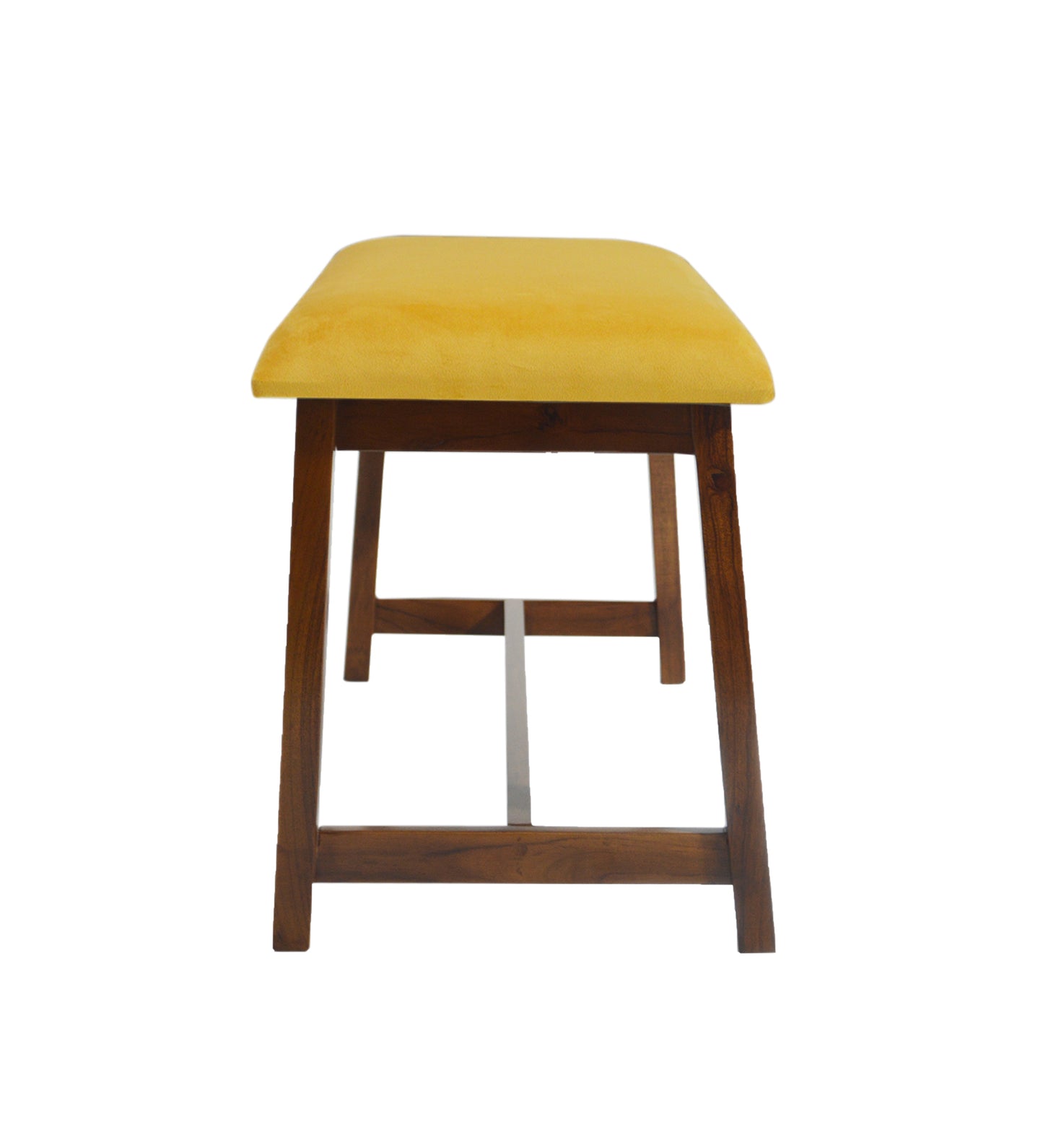 Veda Upholstered Bench (Yellow)