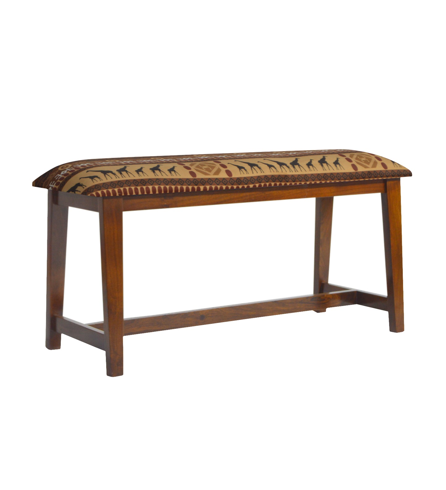 Veda Upholstered Bench (Folk Art Brown)