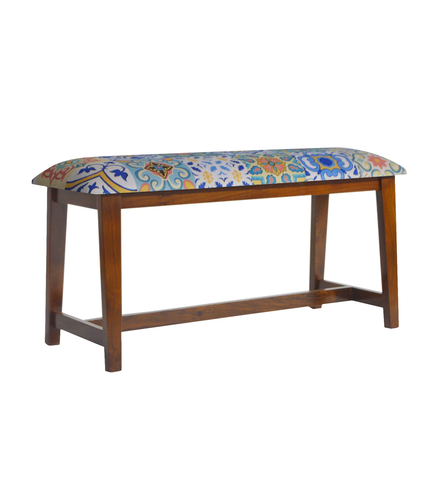 Veda Upholstered Bench (Talavera Pattern)