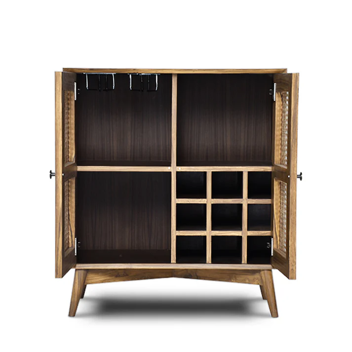 Wicker Whiskey Wardrobe