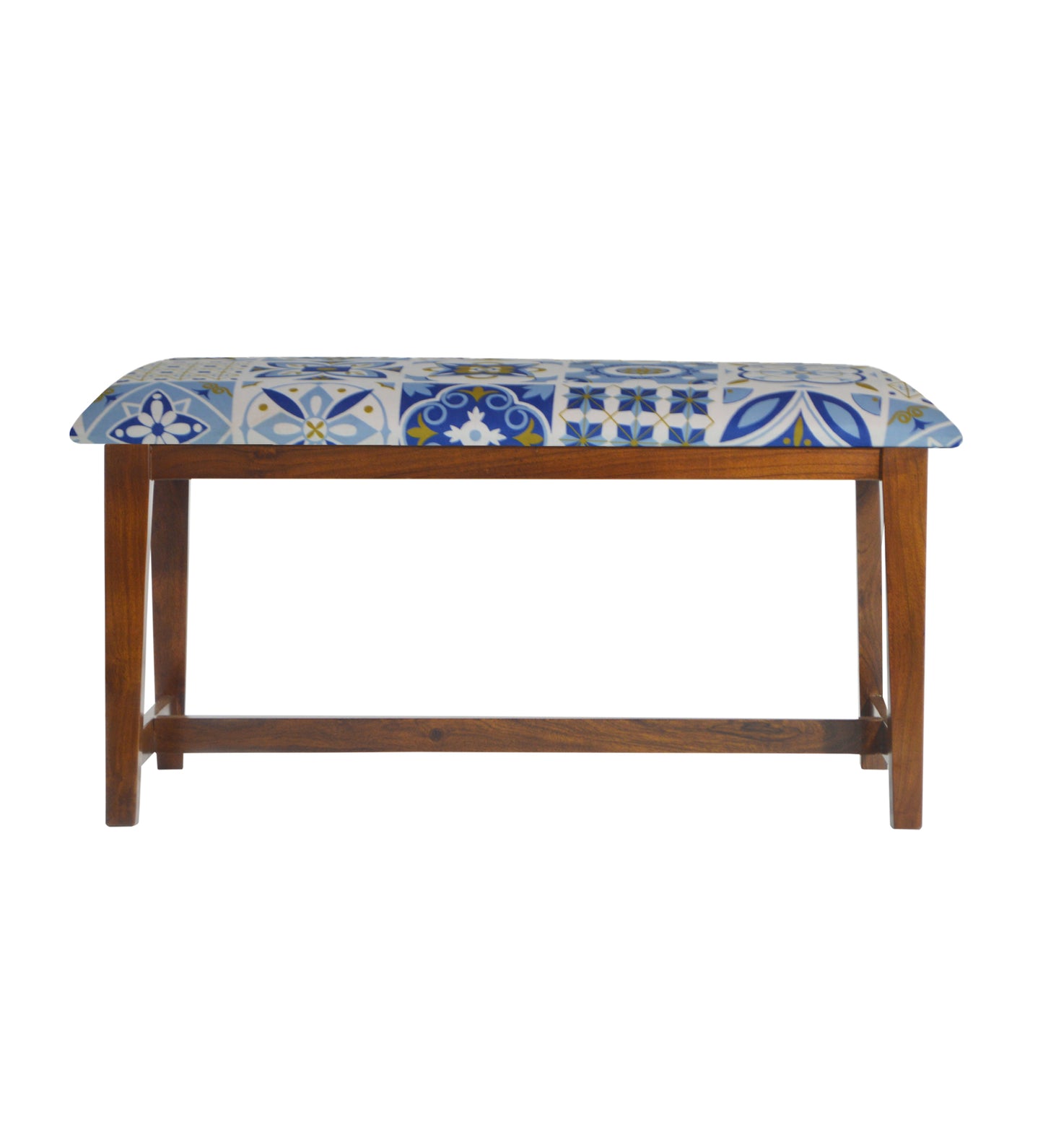 Veda Upholstered Bench (Talavera Pattern)