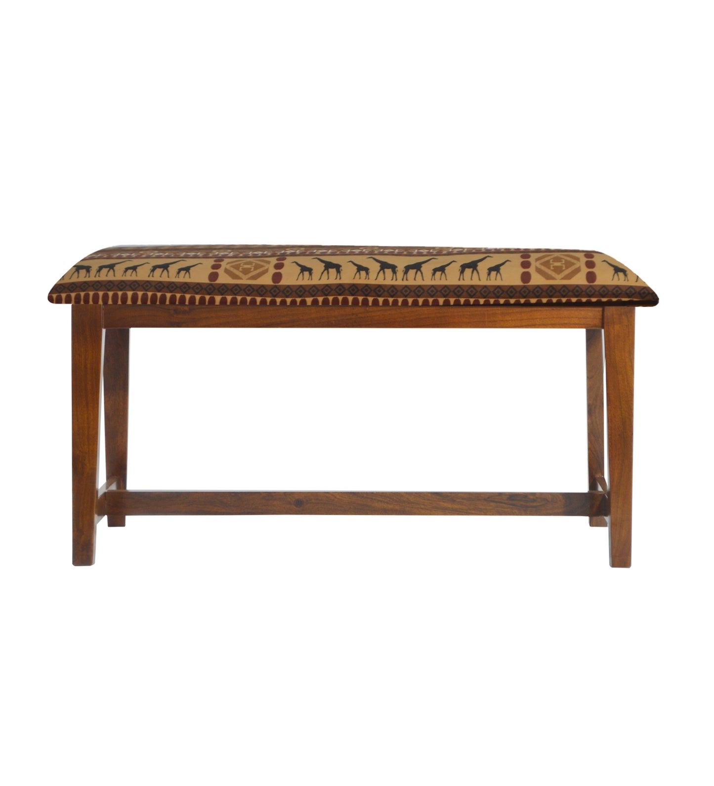 Veda Upholstered Bench (Folk Art Brown)