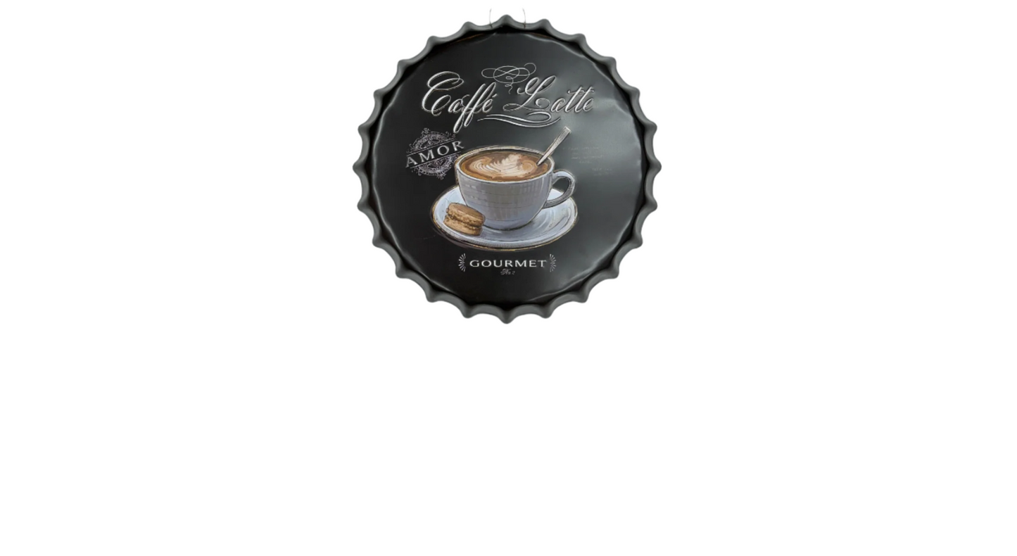 Wall Art - coffee Metal Plate