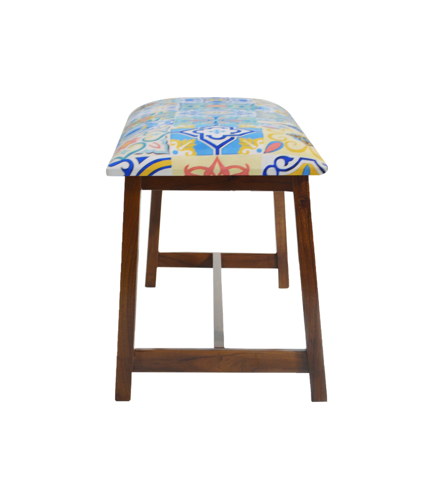 Veda Upholstered Bench (Talavera Pattern)