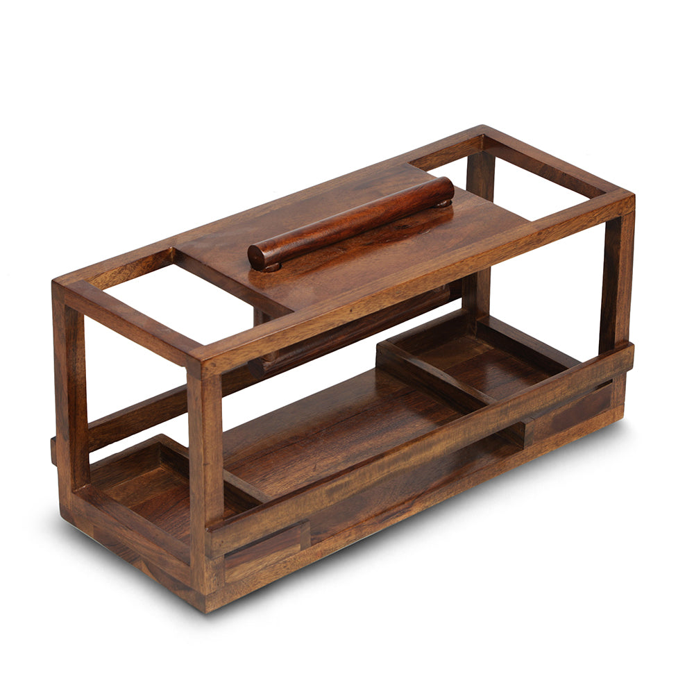 BrewGuard: Wooden Beer Bottle Butler