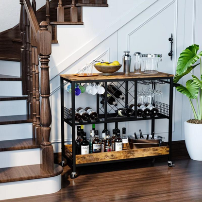 Elgin Industrial Bar Cart