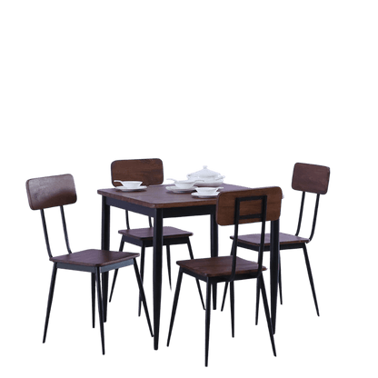 Industrial Dining Set Four Seater