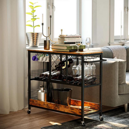 Elgin Industrial Bar Cart
