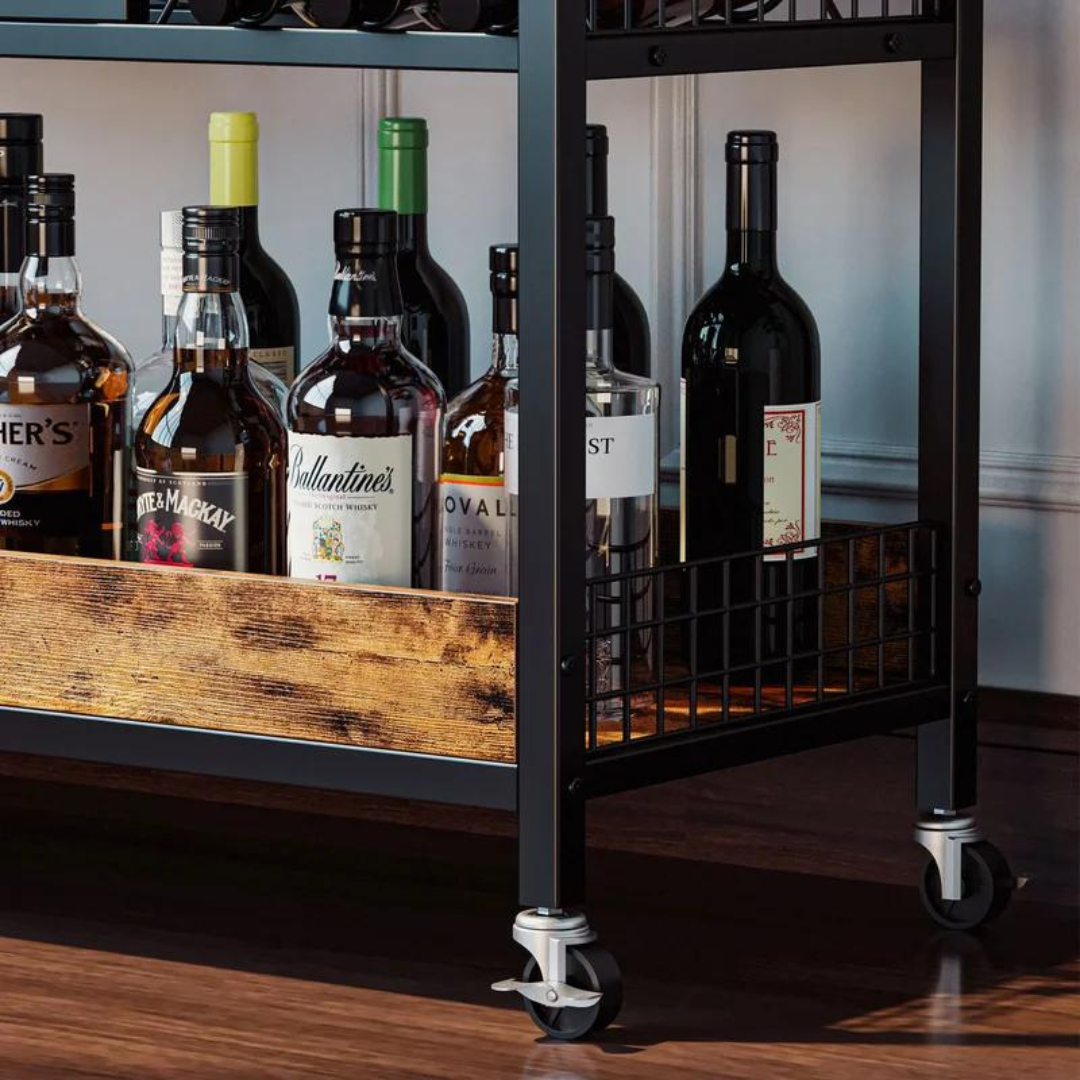 Elgin Industrial Bar Cart