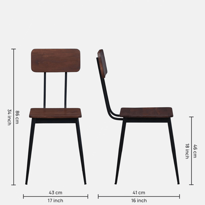 Industrial Dining Set Four Seater