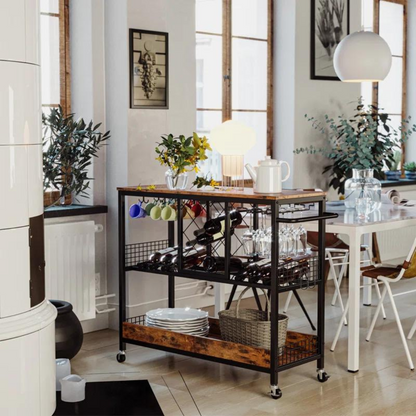 Elgin Industrial Bar Cart