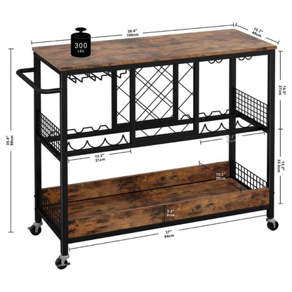 Elgin Industrial Bar Cart
