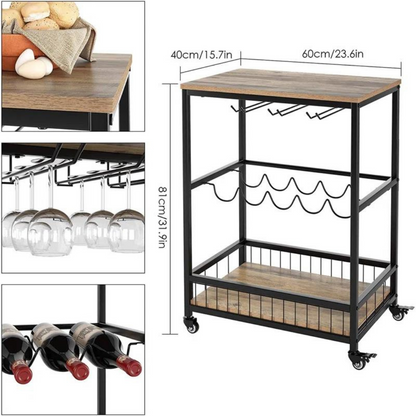 Durbanville Industrial Bar Cart