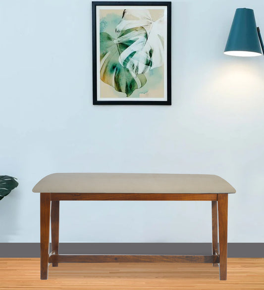 Veda Upholstered Bench (Beige)
