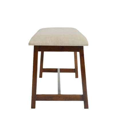 Veda Upholstered Bench (Beige)