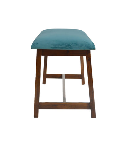 Veda Upholstered Bench (Capri blue)