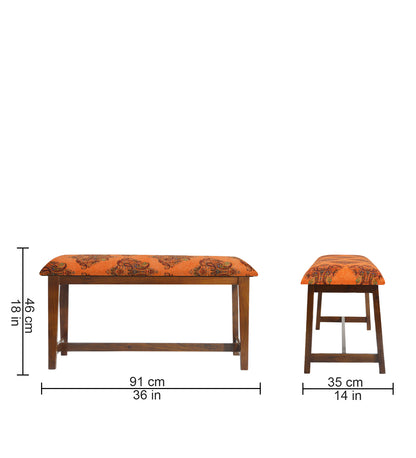 Veda Upholstered Bench (Rose Gold) (Copy)
