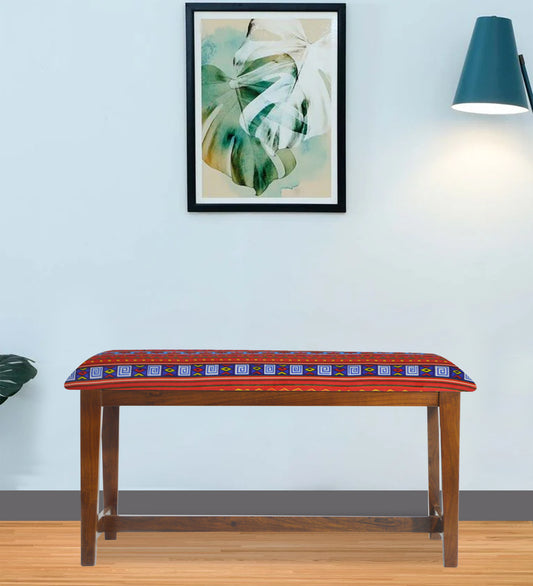 Veda Upholstered Bench (Banjara Embroidery)
