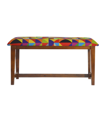 Veda Upholstered Bench (Multi-Color Triangle)