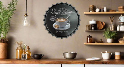 Wall Art - coffee Metal Plate