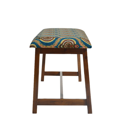 Veda Upholstered Bench (Ogee Print)