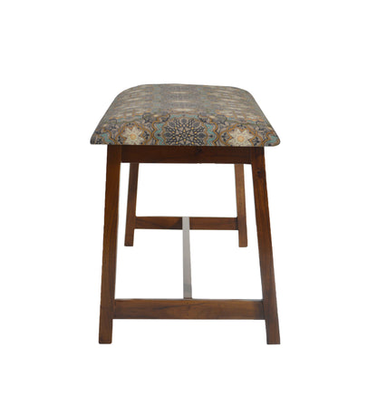 Veda Upholstered Bench (Medallion Pattern)