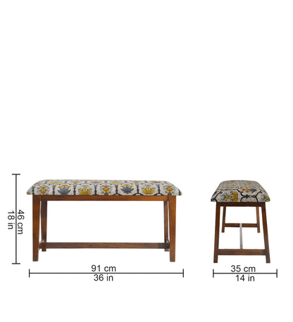 Veda Upholstered Bench (Akbar Diwan)